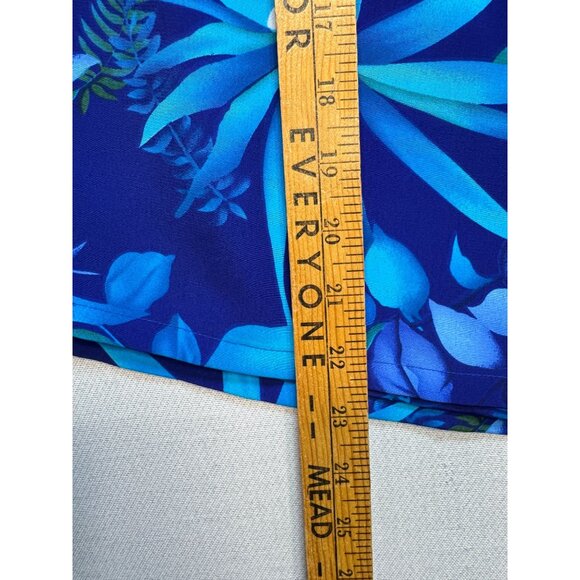 Apparenza Women's Summer Skorts Plus Size 24W Blue Floral Tropical Beach Casual - Picture 7 of 12